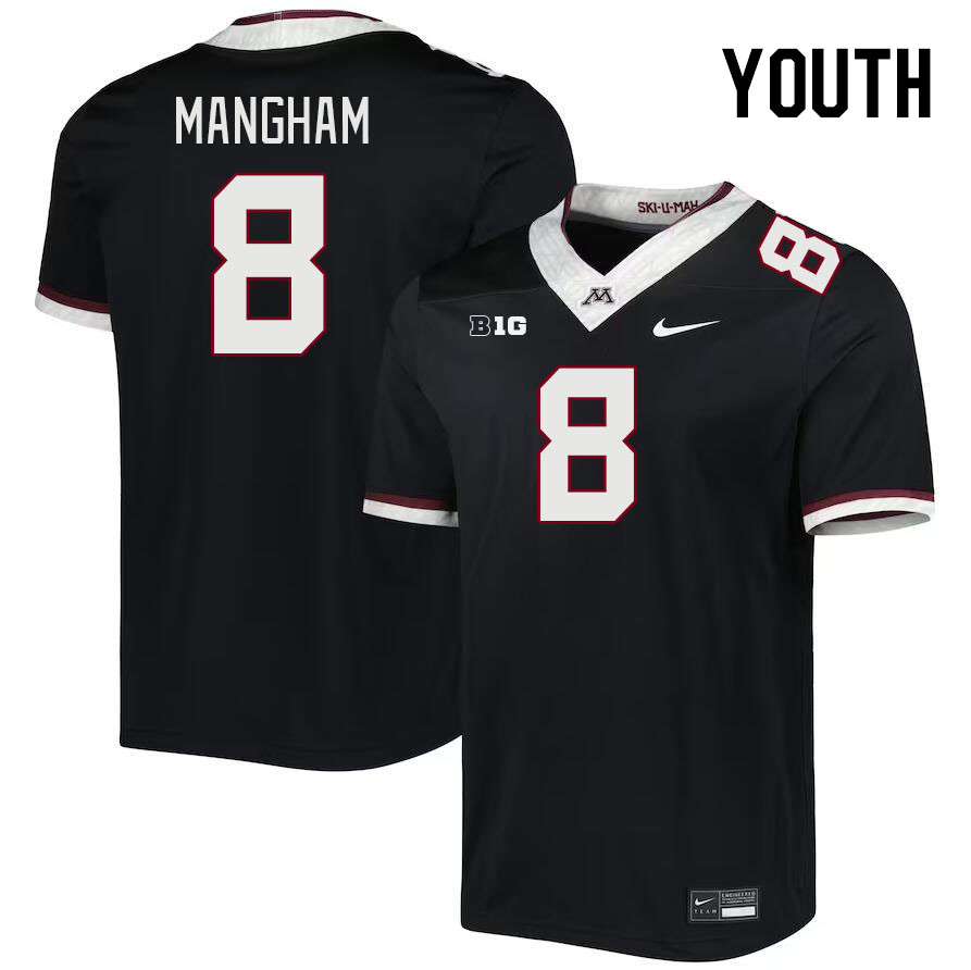 Youth #8 Jaren Mangham Minnesota Golden Gophers College Football Jerseys Stitched-Black